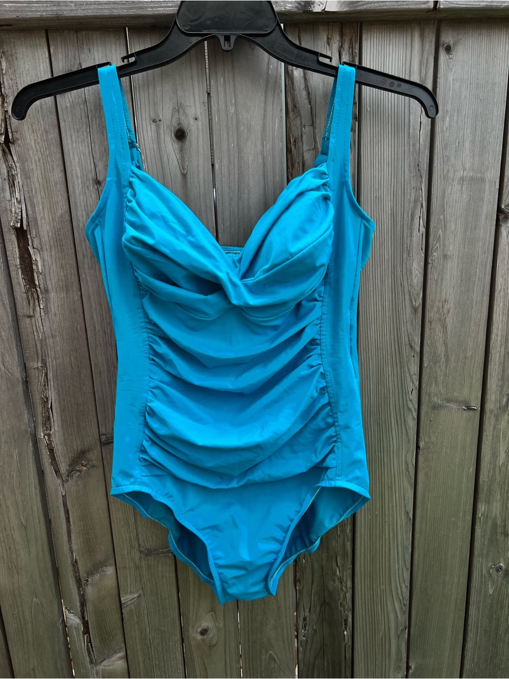 Croft & Barrow Bright Turquoise Swim One-Piece